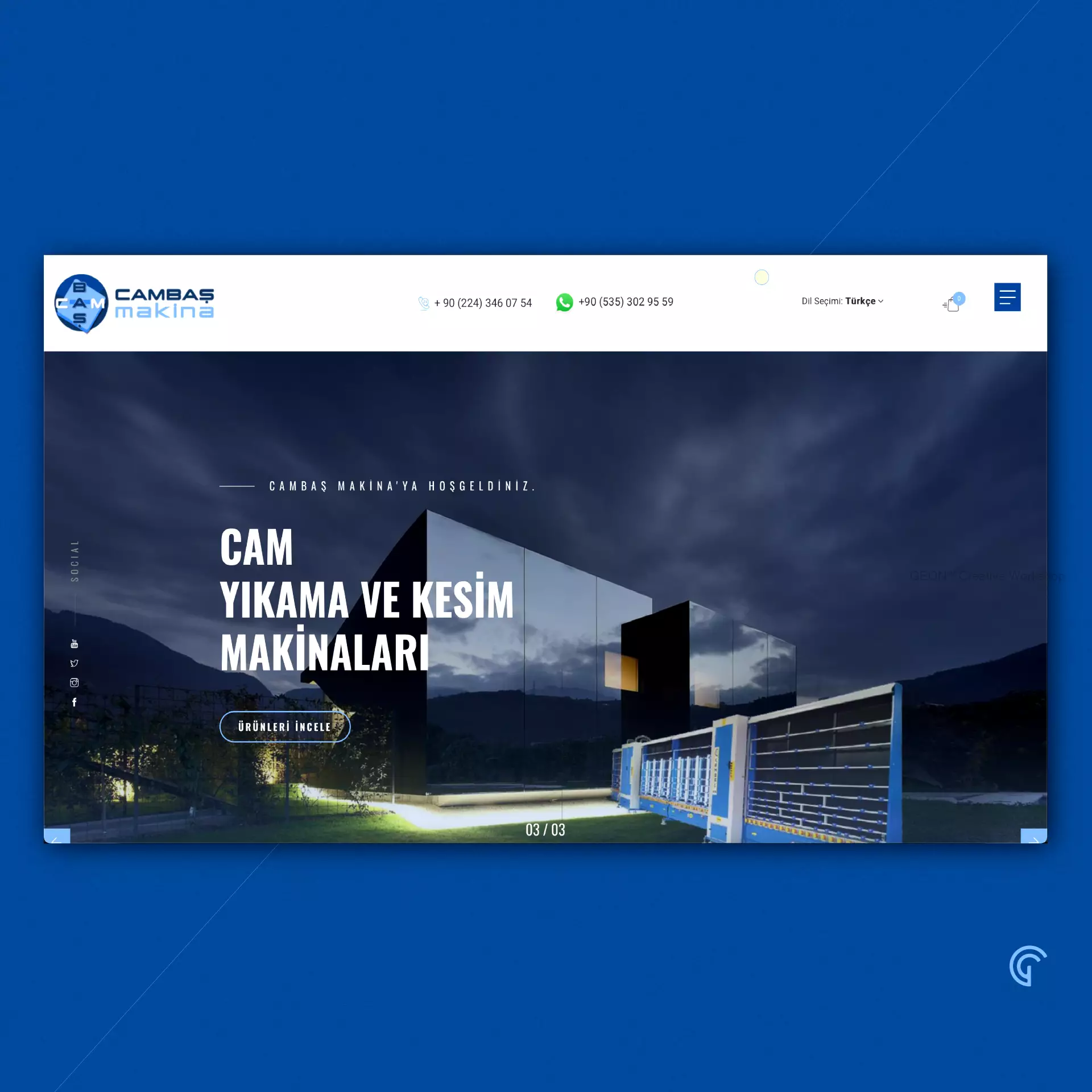 web tasarım,cambas makina web tasarım,bursa web tasarım çözümleri